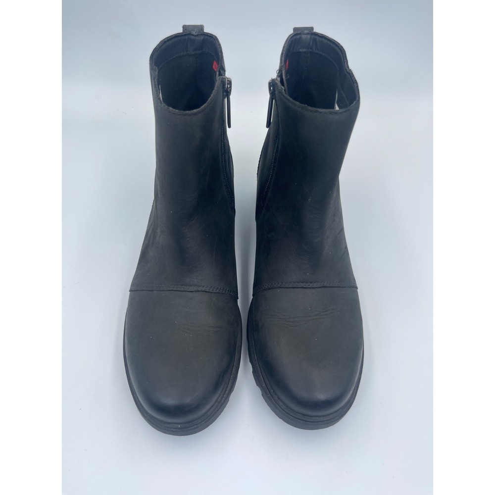 Sorel Emelie III Zip WP Women's 8 Black Leather Waterproof Boots NL5019-010